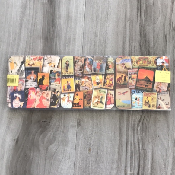 FRANCE - Set of 6 New Cork Back Coasters Paris - Picture 3 of 4